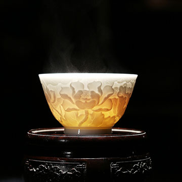 [全站置顶]李祖华浮雕荷花杯