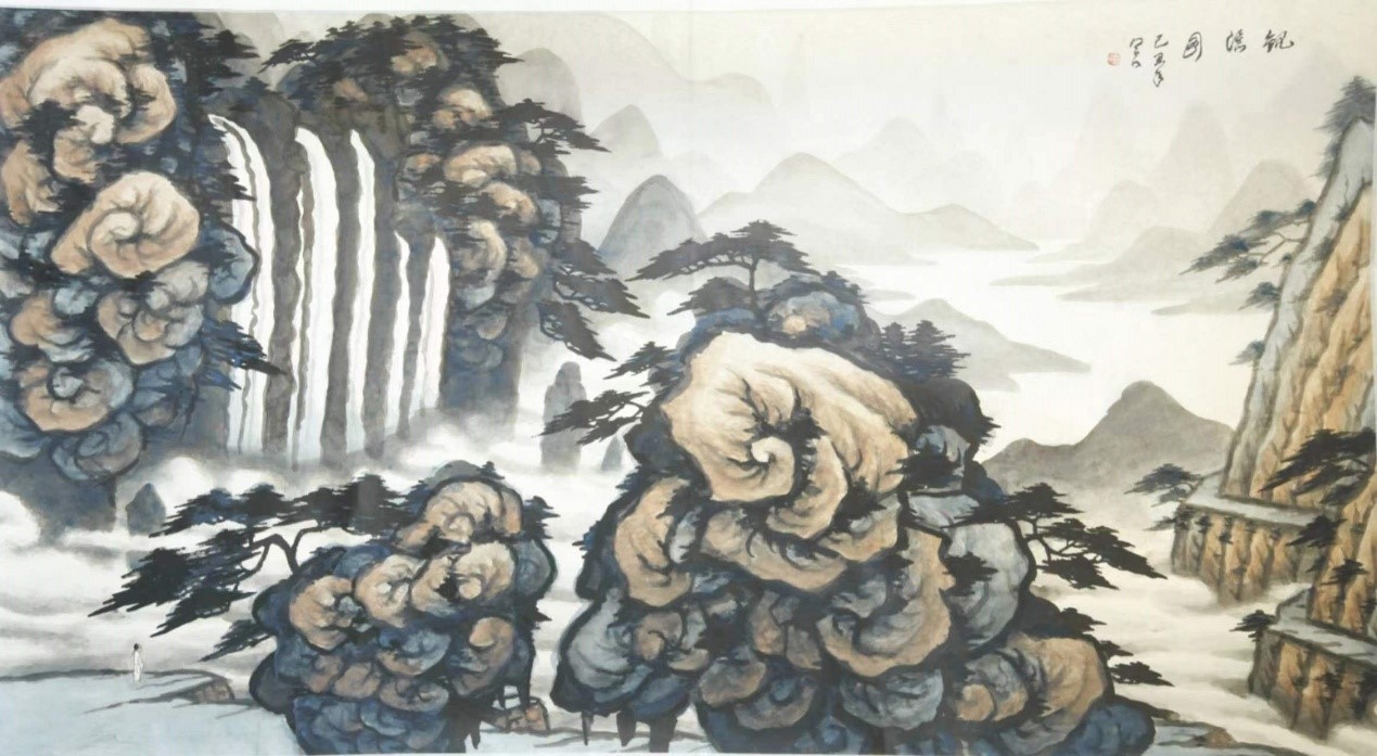 合一先生山水画